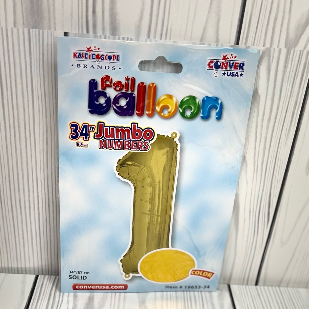34in Gold Number Balloon (1)